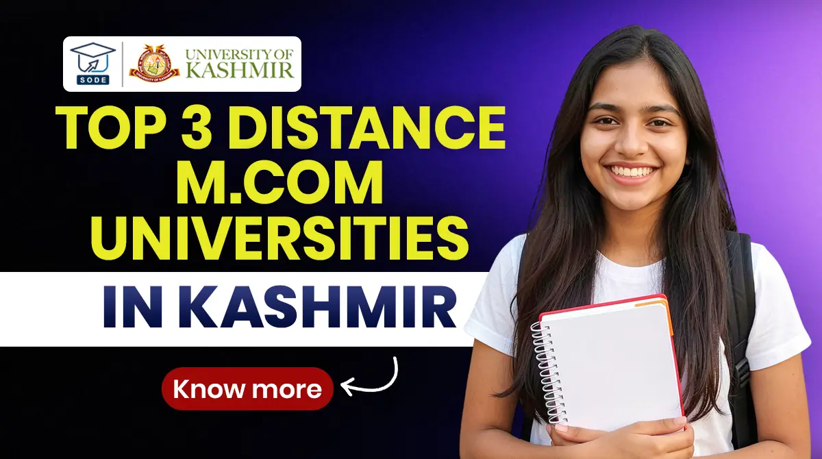 Distance Mcom Universities in Kashmir