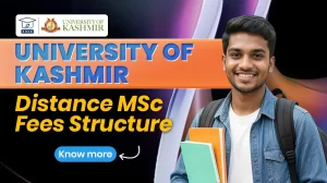 university of kashmir distance msc fees structure in 2026
