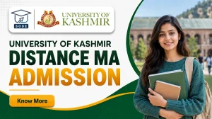 university of kashmir Distance MA Admission